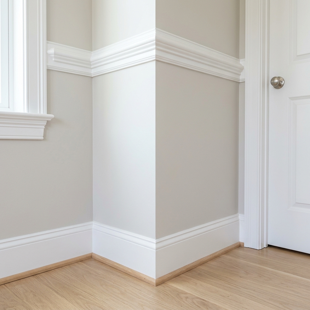 Crown molding and trim carpentry